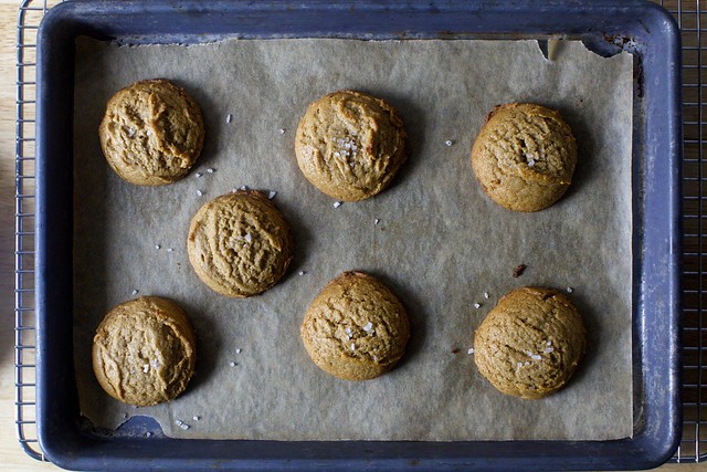 Cookies made with peanut butter and salt