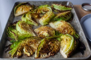 Parmesan Walnut Roasted Cabbage