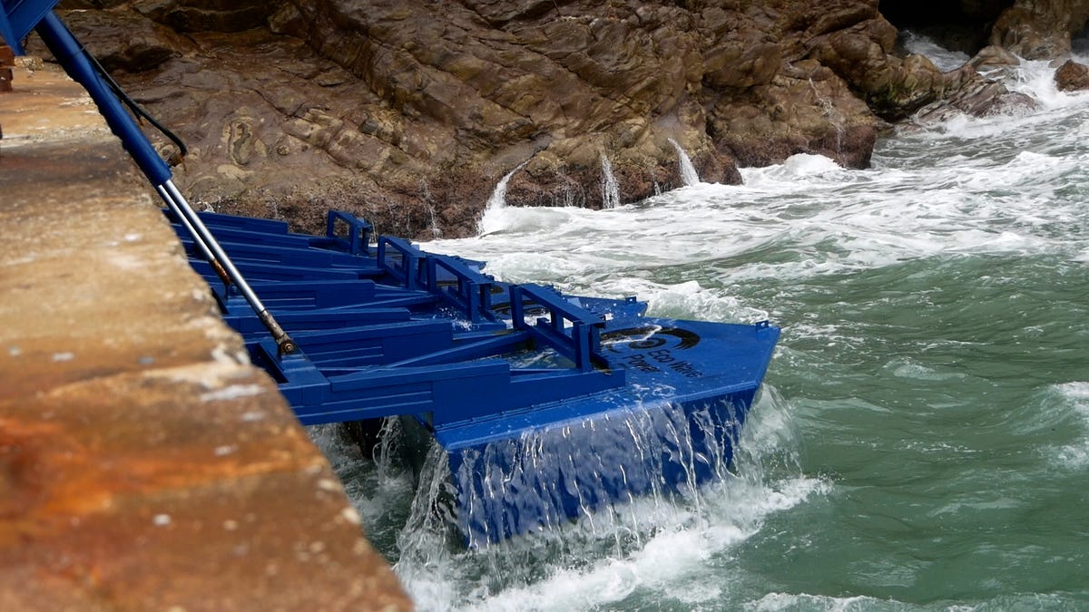 These devices convert ocean waves into renewable energy